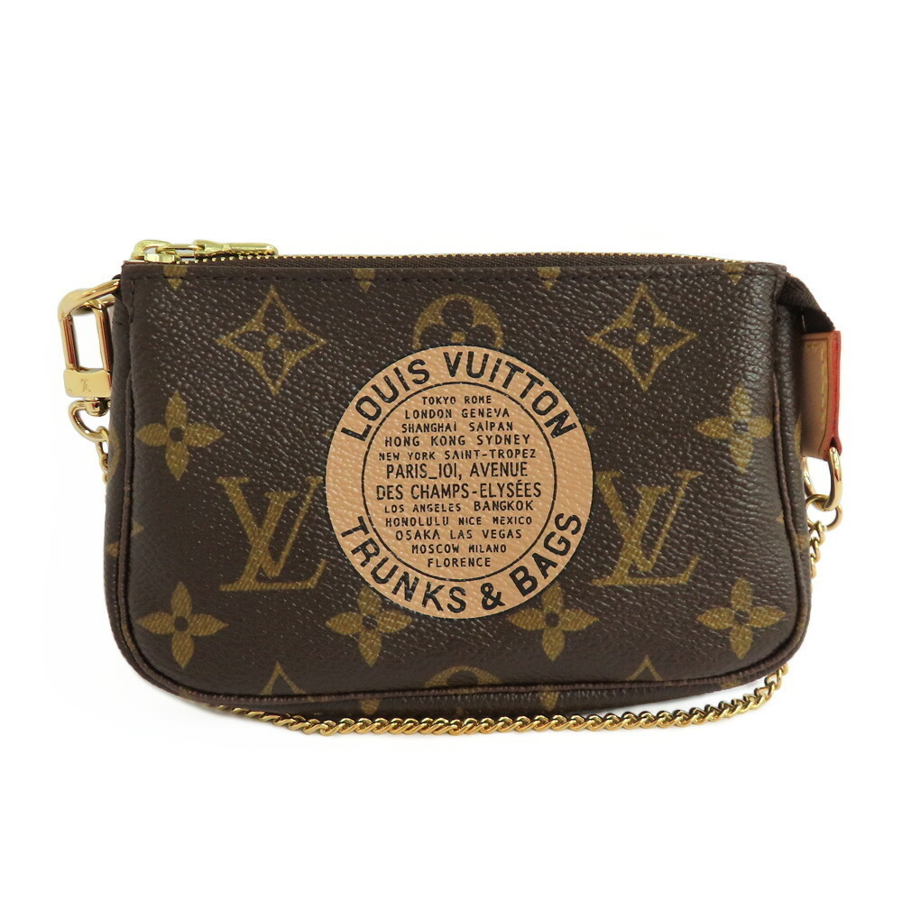 Louis Vuitton Mini Pochette Accessoire TB Monogram Handbag Brown